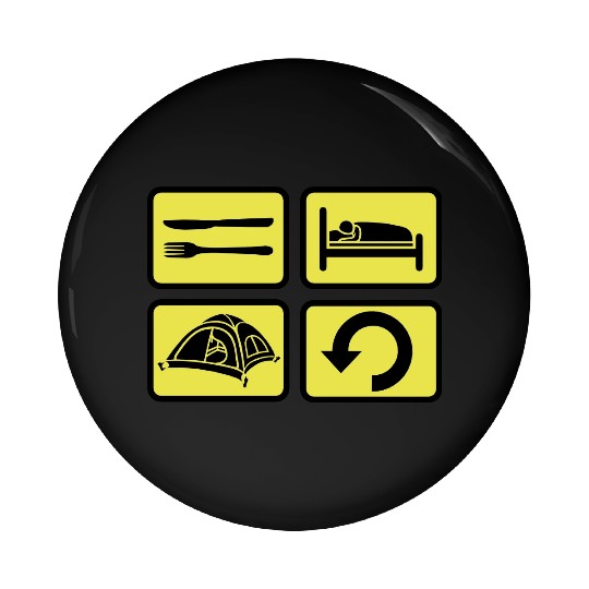 wilderness camping daily repeat Pin Buttons