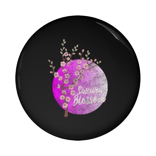 Japan Sakura Blossom Colorful Pin Buttons