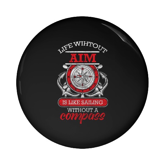 Sailing North Sea Anchor Pin Buttons