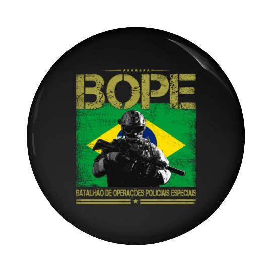 BOPE Brazil Police Special Forces Pin Buttons