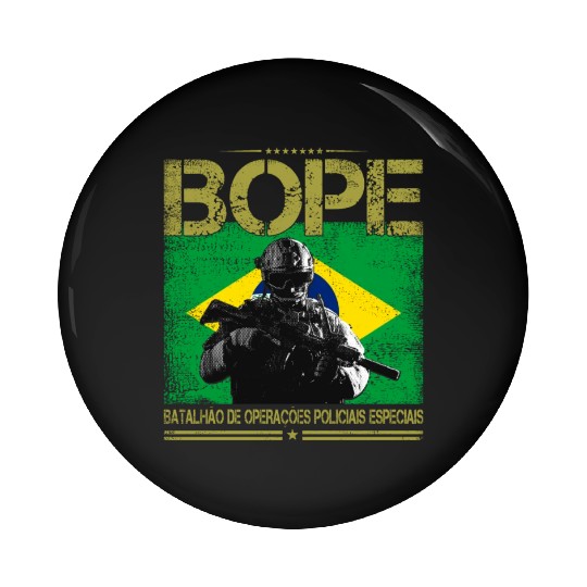 BOPE Brazil Police Special Forces Pin Buttons