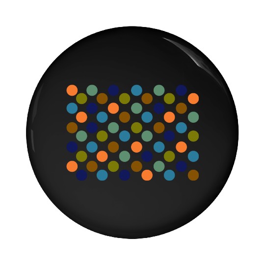 Dots - 1970's Autumn Spots Pin Buttons