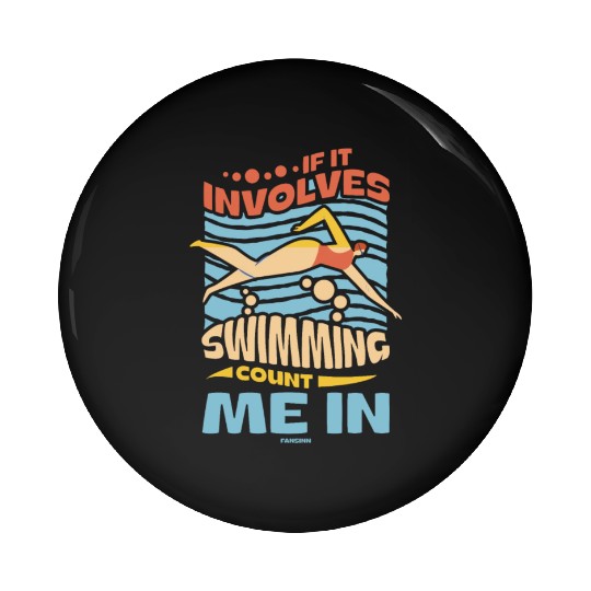 Swimming lifeguard swimming course outdoor pool gi Pin Buttons