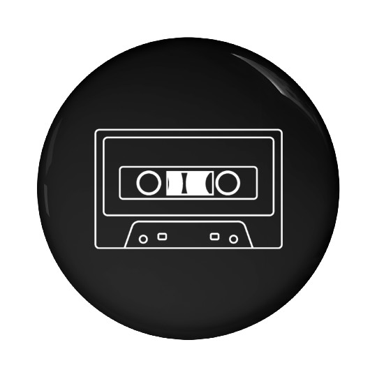 80s 90s Party Costume Vintage Cassette Tape Music Pin Buttons