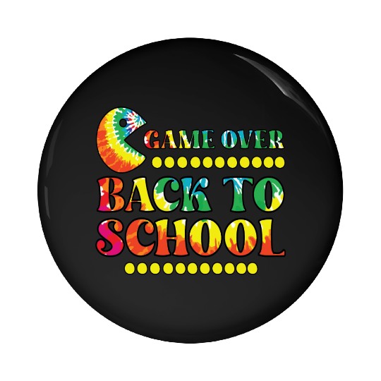 Game over back to school Pin Buttons
