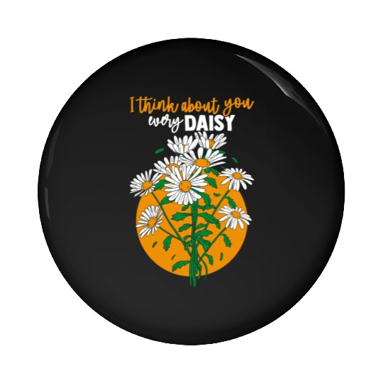 Daisy Garden Gardening Gardener Pin Buttons
