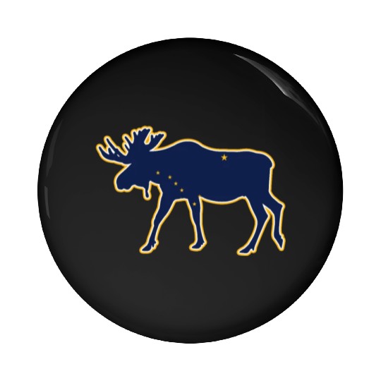 Alaska Pin Buttons Men's Women Children USA North Pole