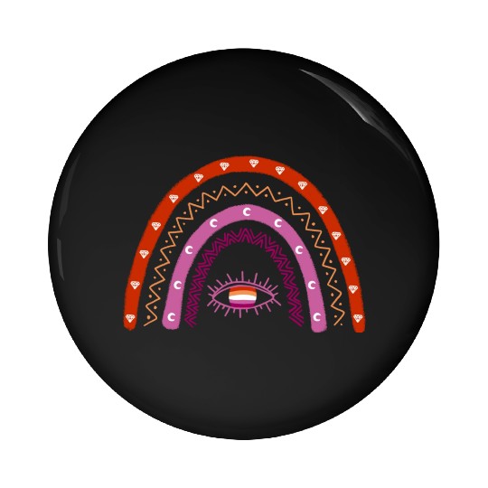 Rainbow Lesbian Pride Flag Pin Buttons