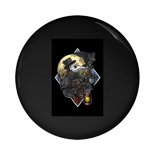 Plague Doctor Pin Buttons