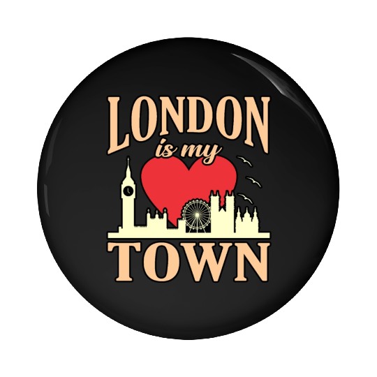 London Funny Gift Idea Pin Buttons