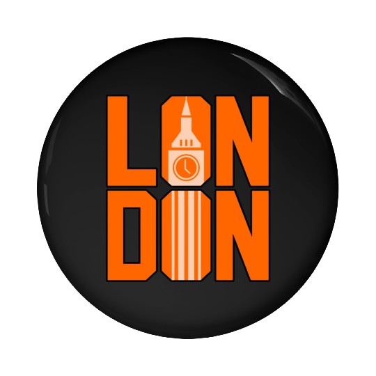 London Funny Gift Idea Pin Buttons