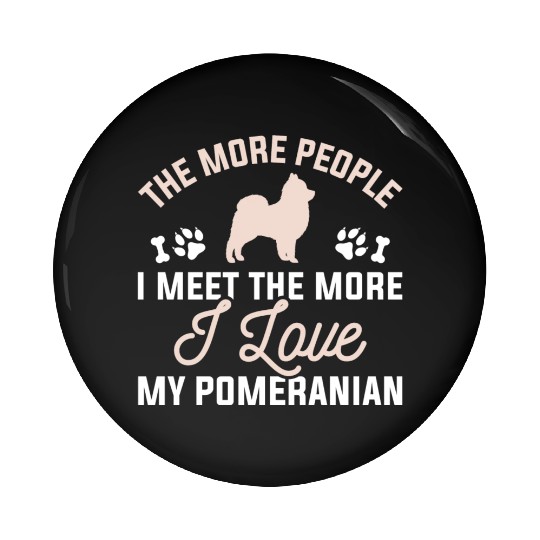 I Love My Pomeranian Pin Buttons