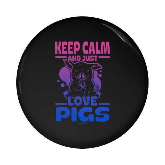 Pig animal piglet farm funny gift Pin Buttons