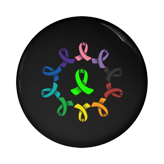 Gastroparesis Awareness Support Squad Cancer Pin Buttons