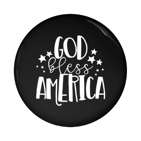 God Bless America Patriotic American 4th of Julygo Pin Buttons
