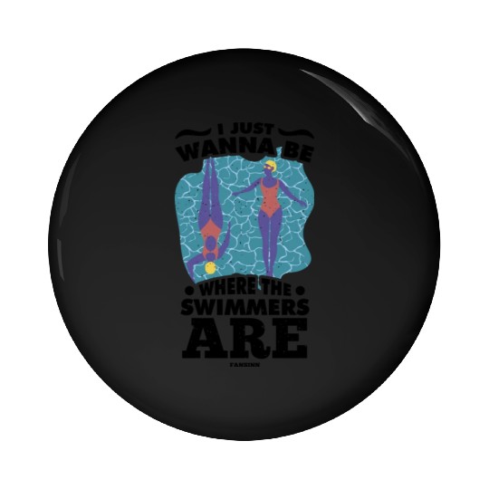 Swimming lifeguard swimming course outdoor pool gi Pin Buttons