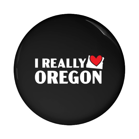 I Really Love Oregon USA America Oregonians Pin Buttons
