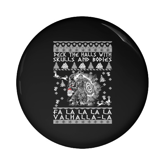 Deck The Halls Fa Valhalla La Pin Buttons
