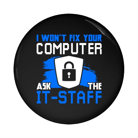 Cyber Security Funny Computer Pin Buttons