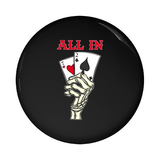 Poker Player Poker Cards 7 2 Skeleton Hand Poker Pin Buttons