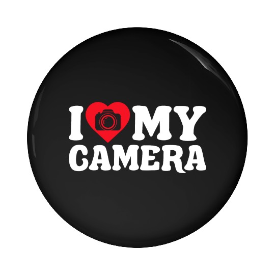 Photography Camera Lens I Love My Pin Buttons