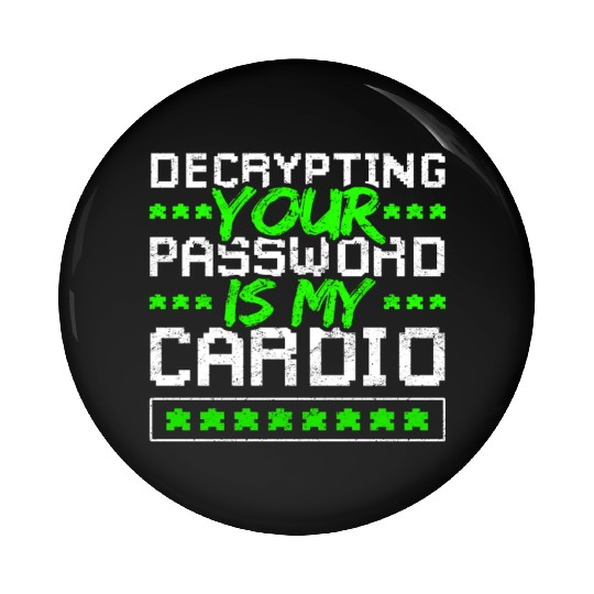Cyber Security Password Decryption Pin Buttons