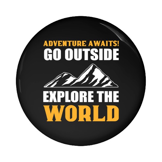 Explore the World Courageous Person Gift Pin Buttons
