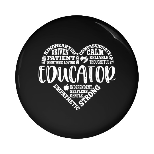 Educator Teacher appreciation subway art Pin Buttons