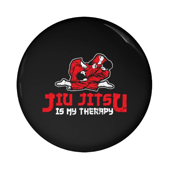 Jiu Jitsu Is My Therapy Brazilian JiuJitsu BJJ Jiu Pin Buttons