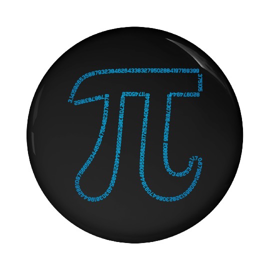 Irrational Number Math Physics 3.14 Pi Day Pin Buttons