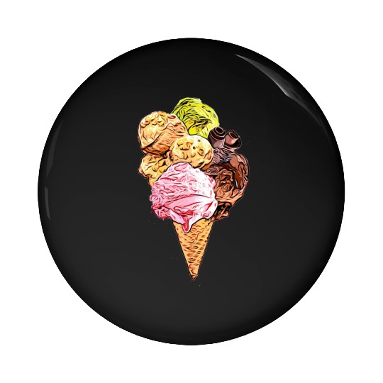 ice cream Pin Buttons