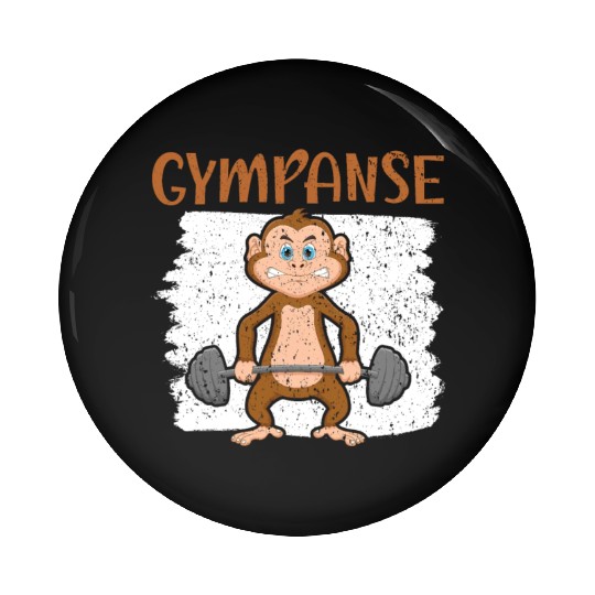 Gympanse Chimpanzee Monkey Animal Zookeeper Pin Buttons
