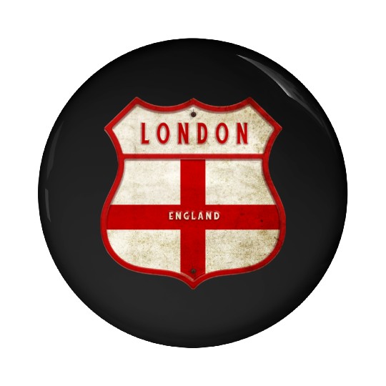 London England coat of arms Pin Buttons