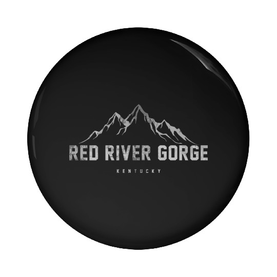 Distressed Red River Gorge Kentucky Pin Buttons