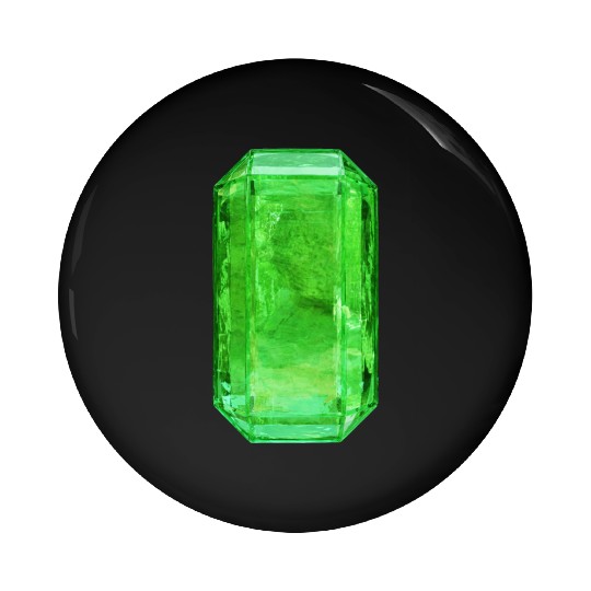 Emerald Crystal Pin Buttons
