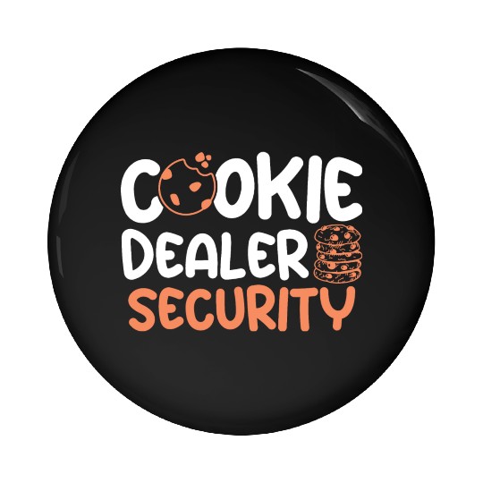 Cookie Dealer Security Sweet Cookies Baking Baker Pin Buttons