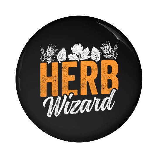 Herbs Wizard Herbalist Herbalism Gardening Herb Pin Buttons