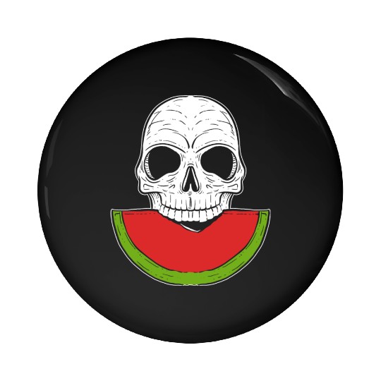 Watermelon Skull Fruitarianism Gift Pin Buttons