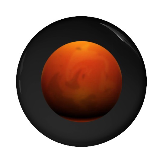 Mars Planet Pin Buttons