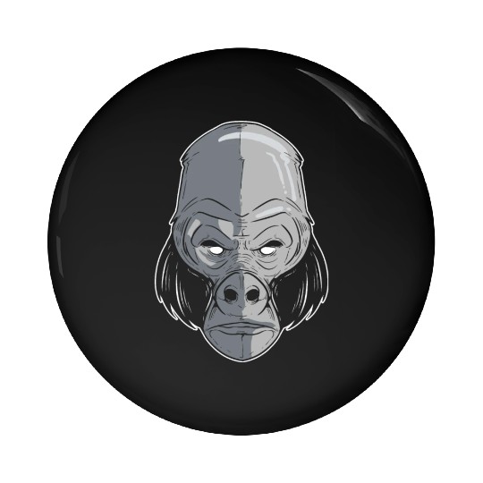 King Gorilla Zookeeper Gift Pin Buttons