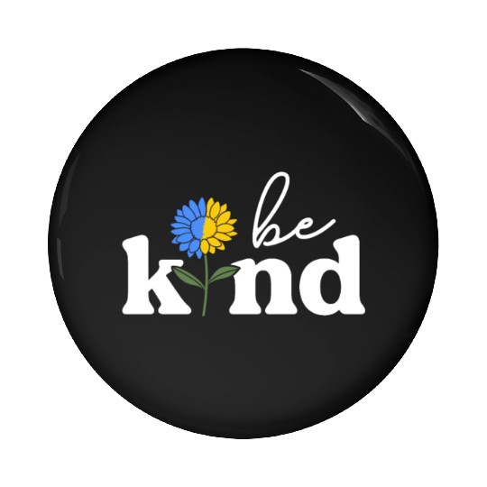 Be Kind Yellow Blue Sunflower World Down Syndrome Pin Buttons