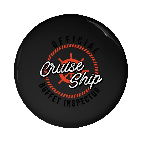 Funny Cruise Ship Buffet Inspector Partners Pin Buttons