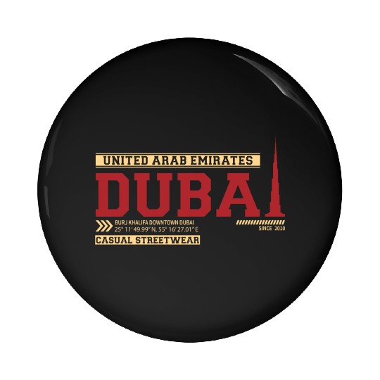 Burj Khalifa Downtown Dubai United Arab Emirates Pin Buttons