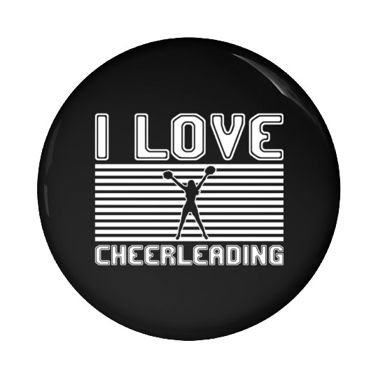I love cheerleading Pin Buttons