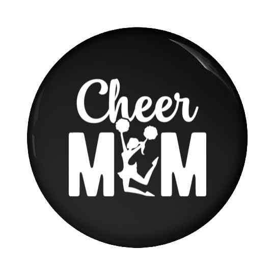 Womens Cheer Mom Gymnastics Cheerleading Mom Squad Pin Buttons