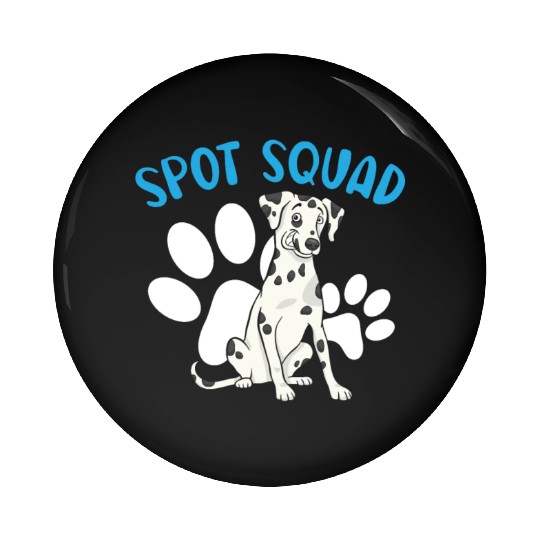 Spot Squad Paw Love Puppy Breeder Dalmatian Dog Pin Buttons