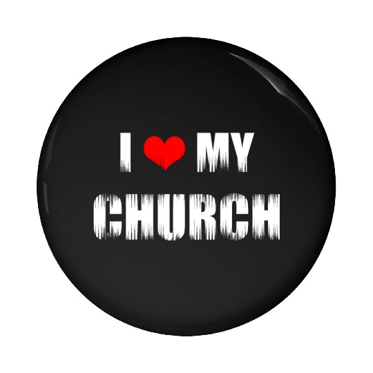 Christian Gift I Love My Church Christian Pin Buttons
