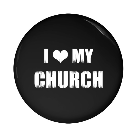 Christianity Gifts I Love My Church Christian Pin Buttons