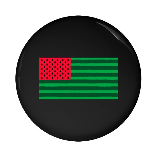 Funny Watermelon Flag USA Pin Buttons