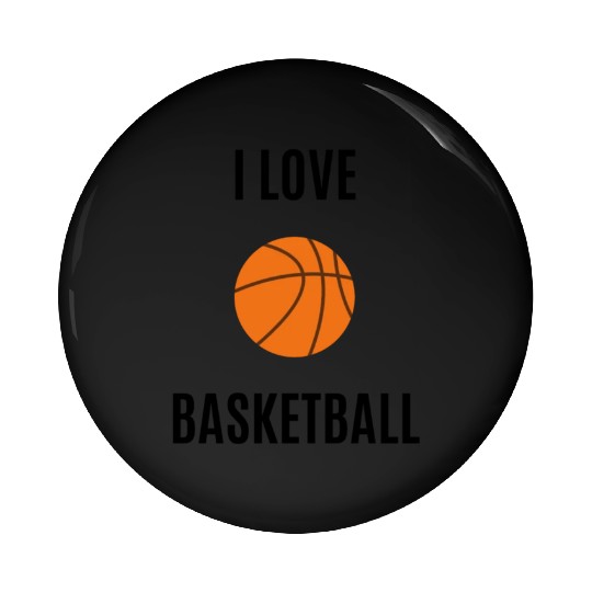 I love basketball Pin Buttons